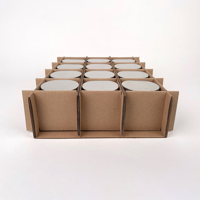 CandleScience 10 oz Cross Hatch Rocks Tumbler 12-Pack Shipping box for bulk shipping candles assembly 1