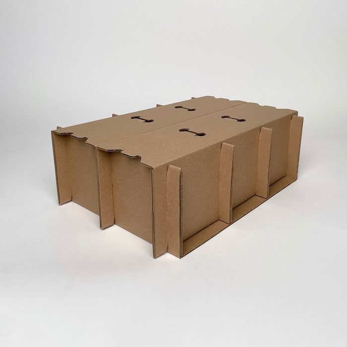 12-Pack Shipping Box for candles made with Makesy 12 oz Aura Candle Vessels assembly 4
