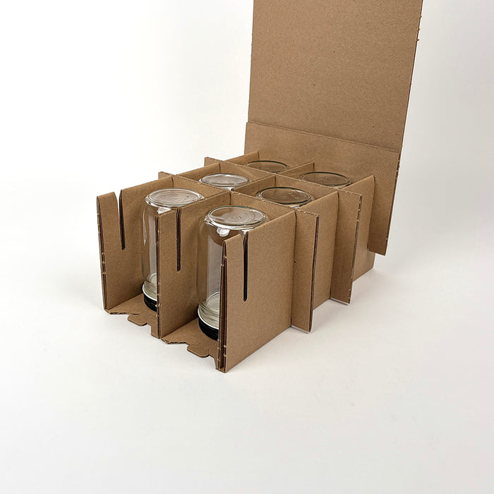 14 oz Economy Round Glass Jar 12-Pack Shipping Insert assembly 1