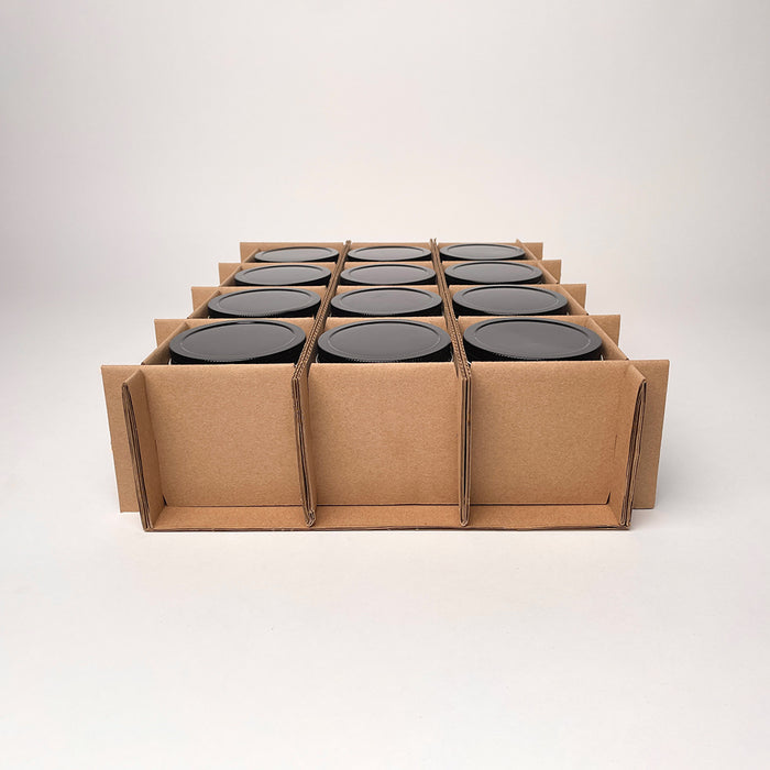 16 oz Straight Sided Glass Squat Jar 12-Pack Shipping Box assembly 3