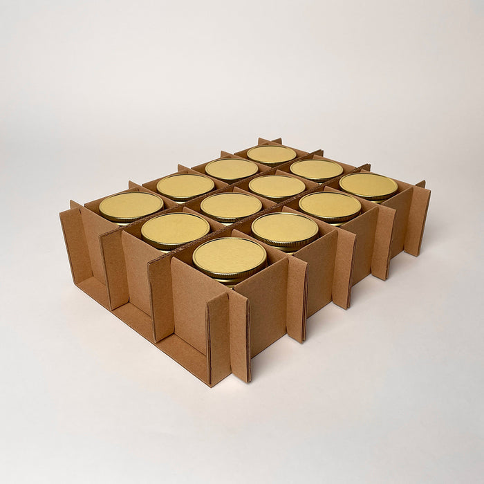 8 oz Straight Sided Jelly Jar 12-Pack Shipping Box assembly 1