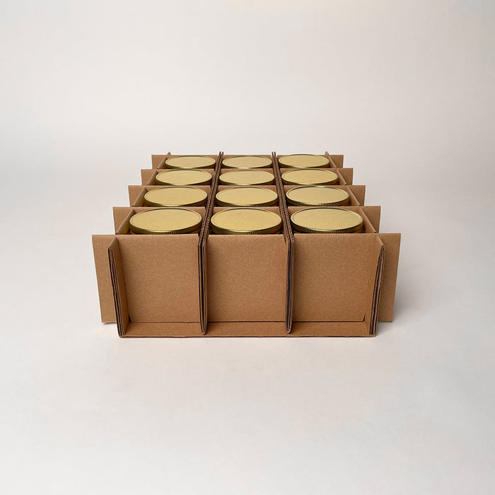 8 oz Straight Sided Jelly Jar 12-Pack Shipping Box assembly 3