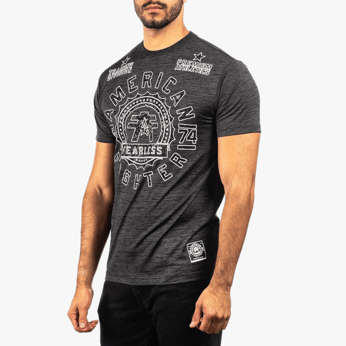 Affliction Mens Alexander Short Sleeve Tee Grey Affliction