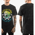 Affliction Mens Drive Speed Short Sleeve Tee Charcoal Black Affliction