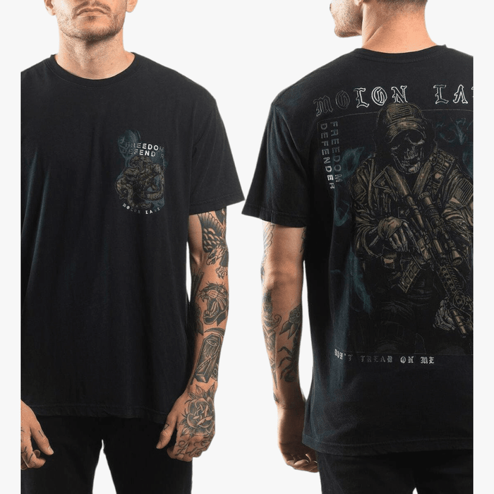 Affliction Mens Smoke Screen Short Sleeve Tee Black Lava Affliction