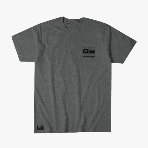 Affliction Mens Victory Short Sleeve Tee Grey Affliction