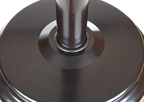 Amazon Basics 46,000 BTU Outdoor Propane Patio Heater with Wheels, Commercial & Residential - Havana Bronze