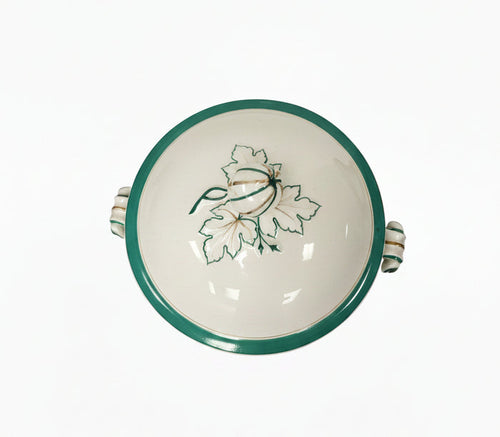 Antique Old Paris Porcelain Covered Soup Tureen – Emerald Green & Gold