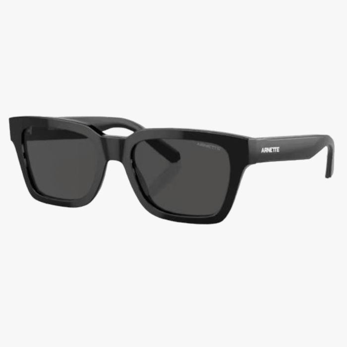 Arnette Acetate Man Cold Heart 2.0 Black Sunglass Dark Grey Lens Arnette