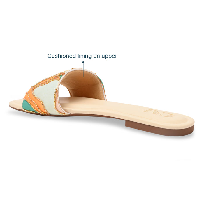 Beaded Bloom Flats