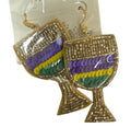 Beaded Chalice Earrings