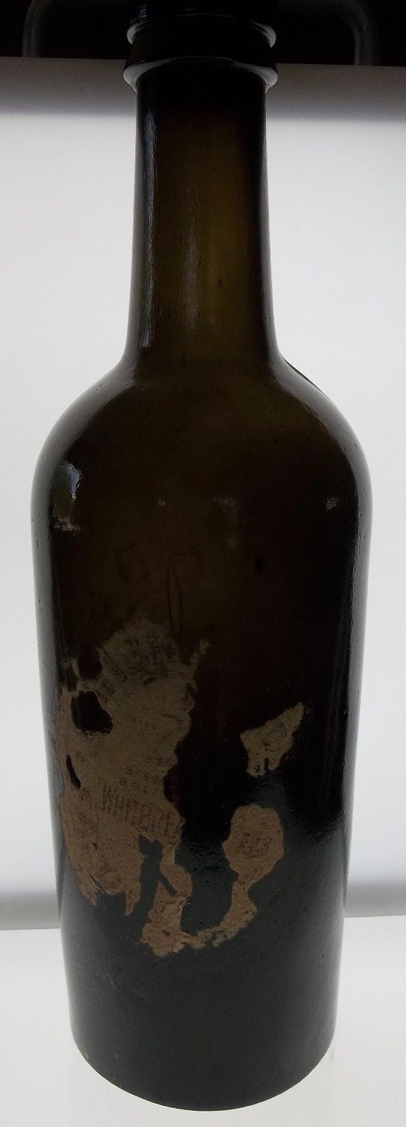 Beautiful Color!  Olive Whitbread & Co Ltd Ale Bottle from London w/ Paper Label