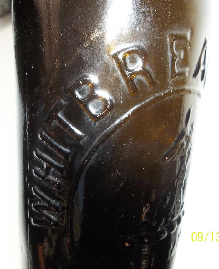 Beautiful Color!  Olive Whitbread & Co Ltd Ale Bottle from London w/ Paper Label