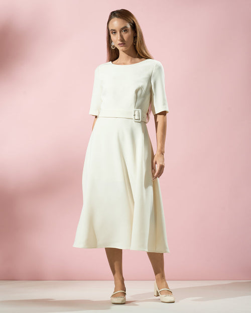 Belted Midi Dress