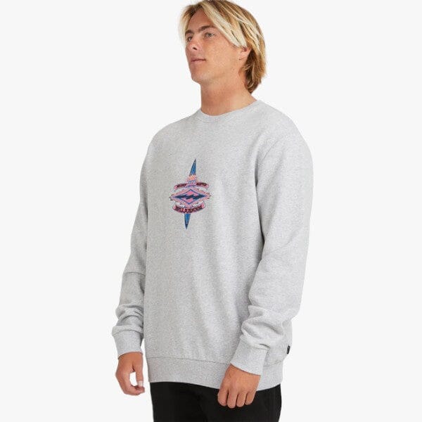 Billabong Boys Core Diamond Crew Sweater Grey | Billabong