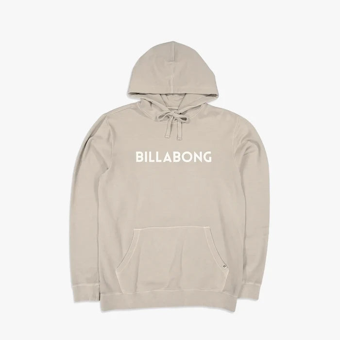 Billabong Girls Dancer Pop Hoodie in Antique White, featuring a front view of the cozy hooded sweatshirt with a kangaroo