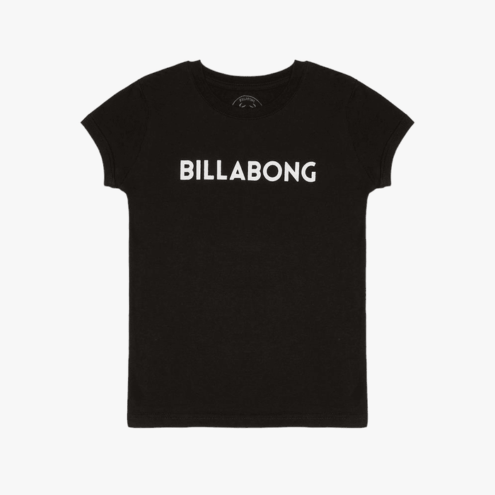 Billabong Girls Dancer Short Sleeve Tee Off Black Billabong