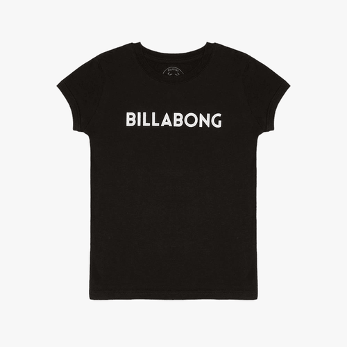 Billabong Girls Dancer Short Sleeve Tee Off Black Billabong