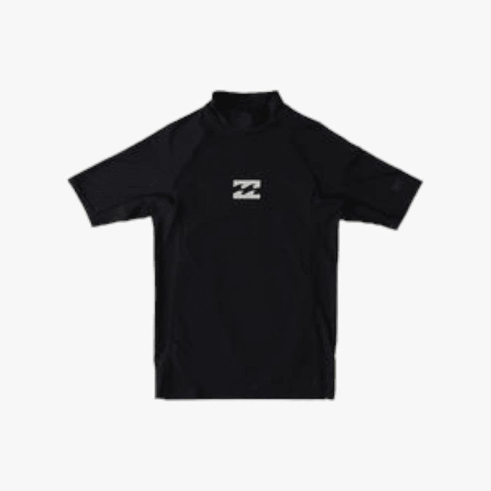 Billabong Kids All Day Wave Pf Short Sleeve Rashvest Black Billabong