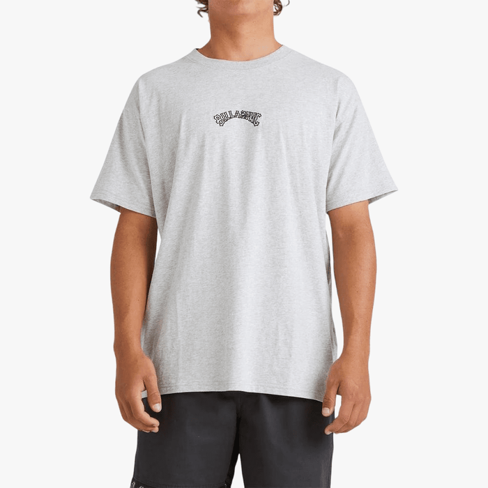 Billabong Mens Smitty Short Sleeve Tee Light Grey Heather | Billabong
