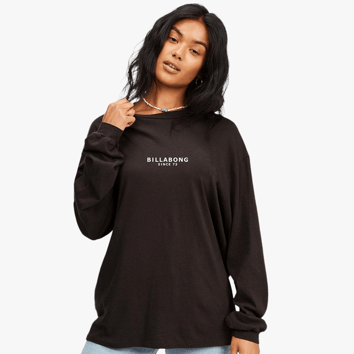 Billabong Womens Society Long Sleeve Tee Black Sands Billabong