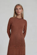 Black & Orange Ribbed Nightgown