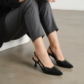 Black Rivet Pumps