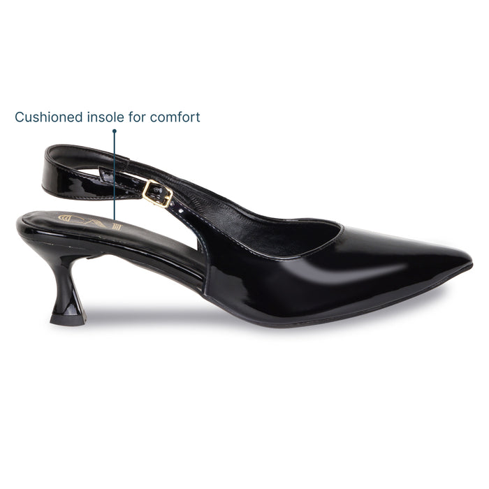 Black Slingback Pumps