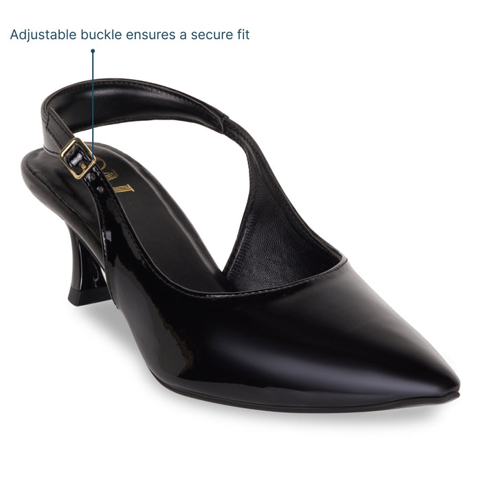 Black Slingback Pumps