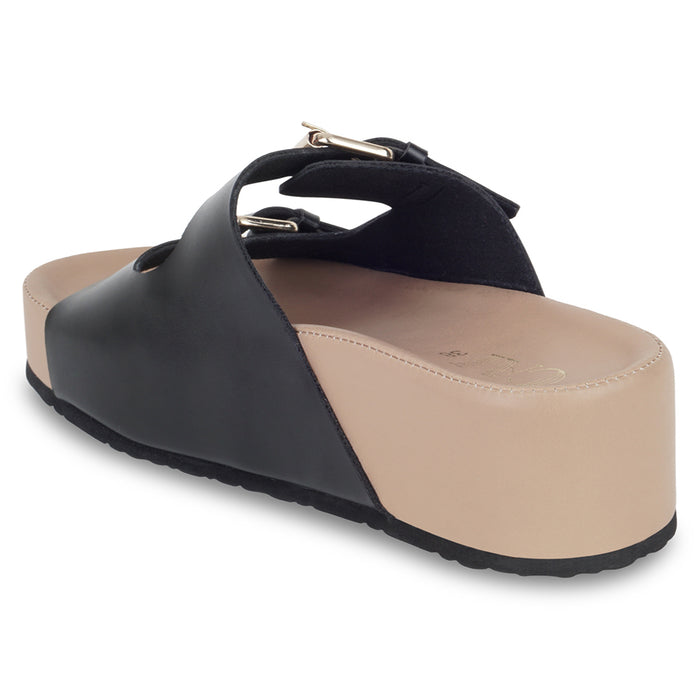 Black Strapped Platform