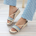 Blue Lace Wedges
