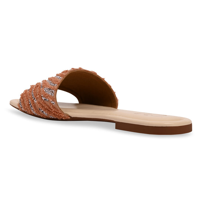 Blush Thread Sequin Flat