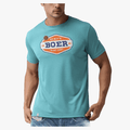 Boerboel Mens Premium Cotton Boer Short Sleeve Tee Light Blue Boerboel