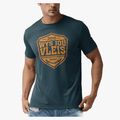 Boerboel Mens Premium Cotton Wys Short Sleeve Tee Petrol Blue Boerboel