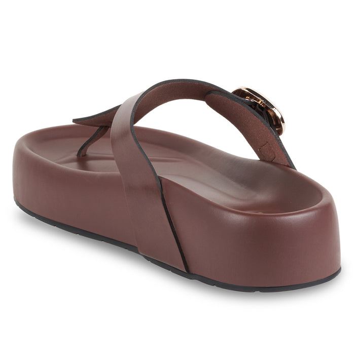 BoldStep Burgundy Thong Platforms