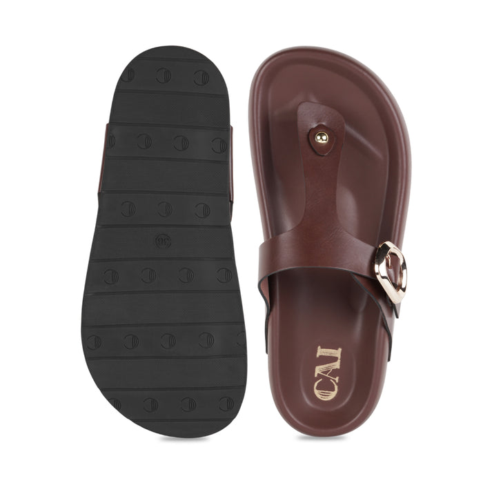 BoldStep Burgundy Thong Platforms