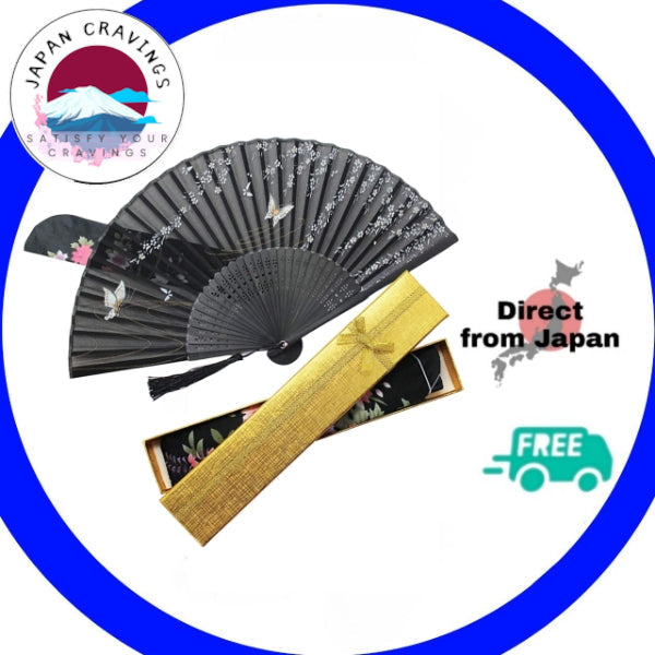 Boshiho Silk Blossom Dance Fan - Whimsical Japanese Elegance