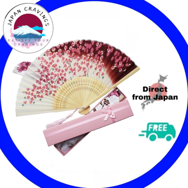 Boshiho Silk Blossom Dance Fan - Whimsical Japanese Elegance