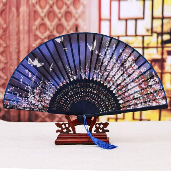 Boshiho Silk Blossom Dance Fan - Whimsical Japanese Elegance