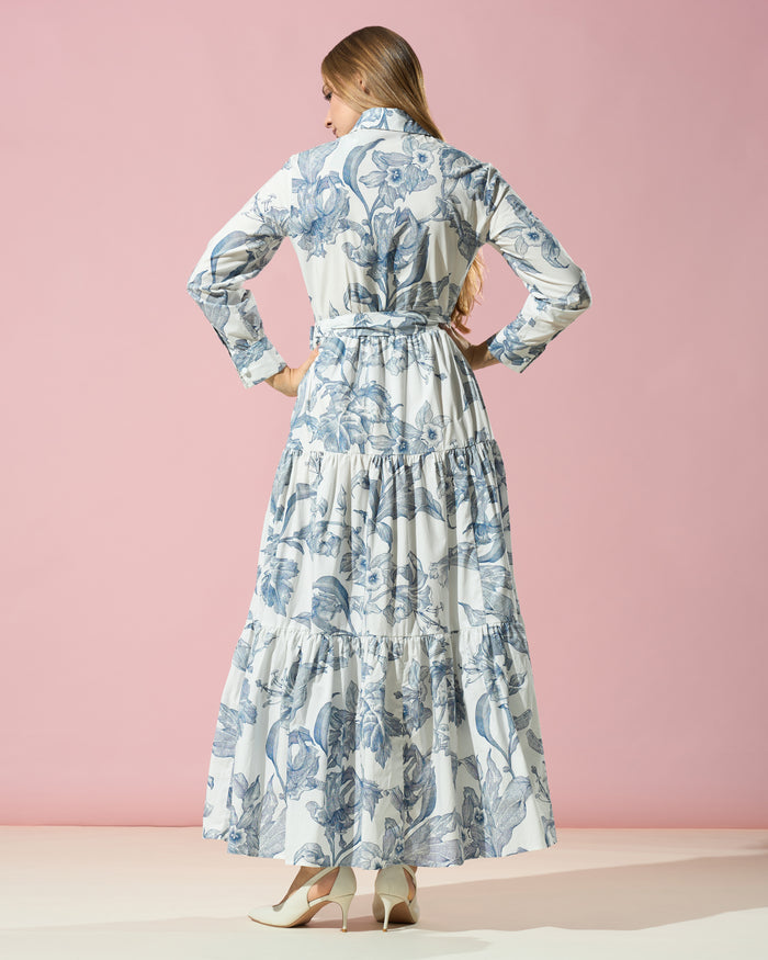 Botanical Shirt Dress