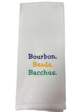 Bourbon Beads Bacchus Embroidered Towel
