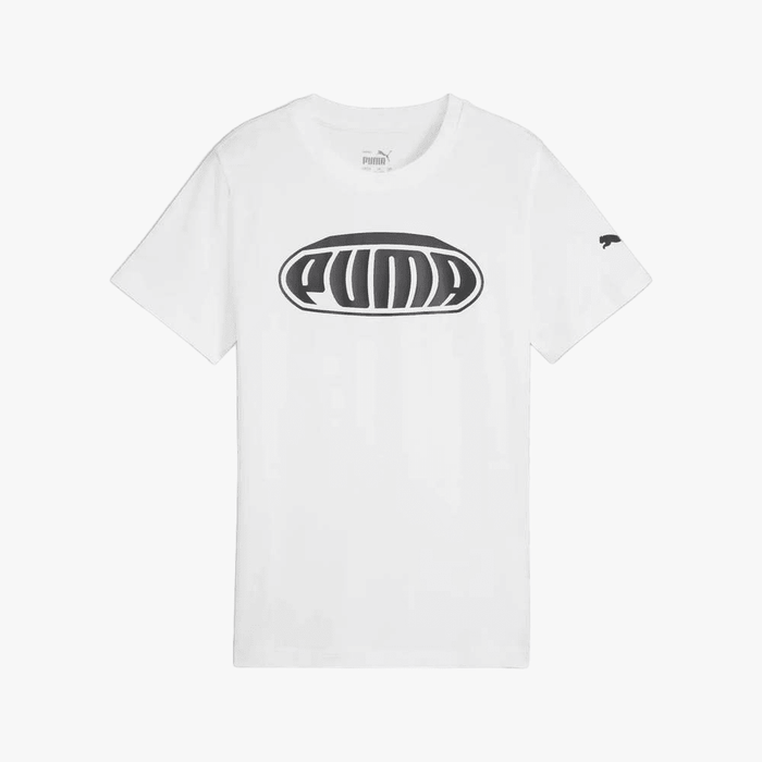 Puma Boys Graphics 2 Short Sleeve Tee White | Puma