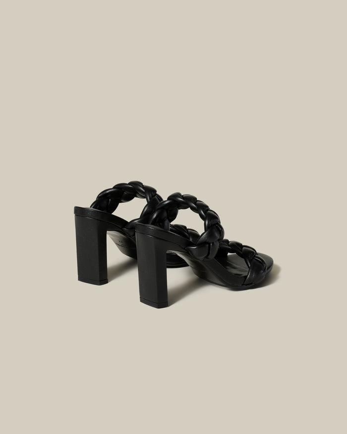 Braided Band Block Heels