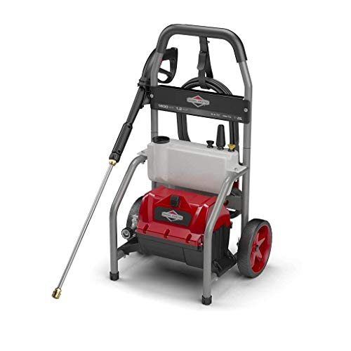 Briggs & Stratton 20680 Electric Pressure Washer, 1800 PSI, 1.2 GPM, Red/Gray/Titanium