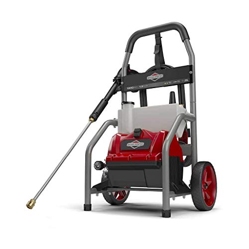 Briggs & Stratton 20680 Electric Pressure Washer, 1800 PSI, 1.2 GPM, Red/Gray/Titanium