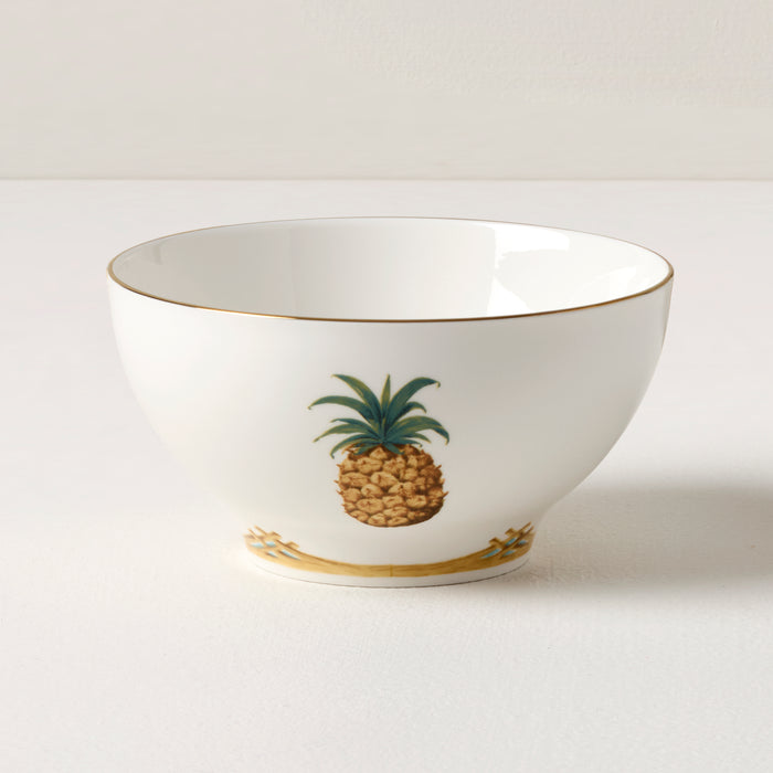British Colonial Bamboo Rice Bowl