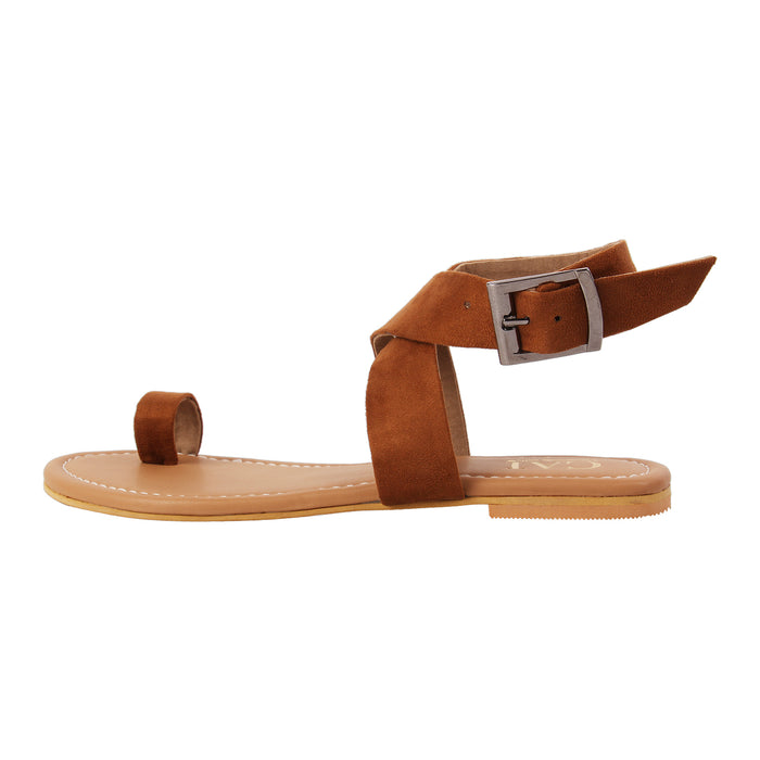 Brown Toe Loop Sandals in India