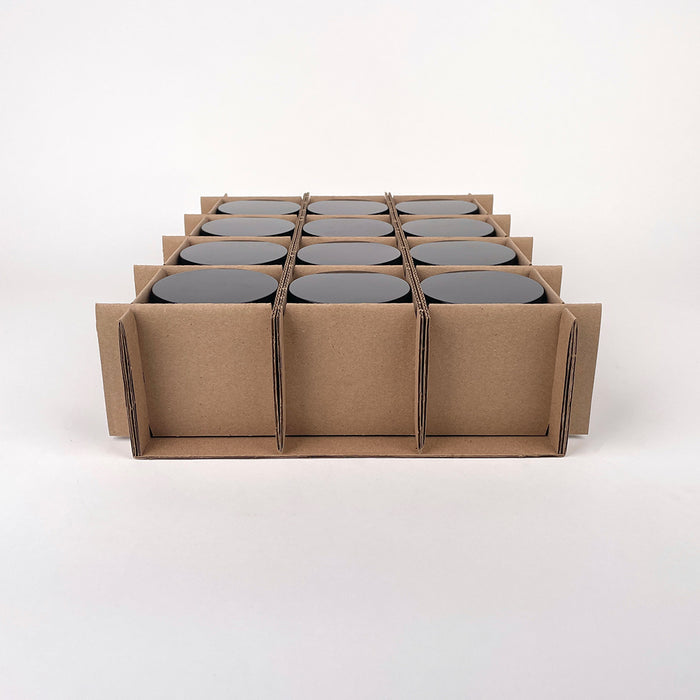 CandleScience Bubble Tumbler 12-Pack Shipping box for bulk candle shipping assembly 1