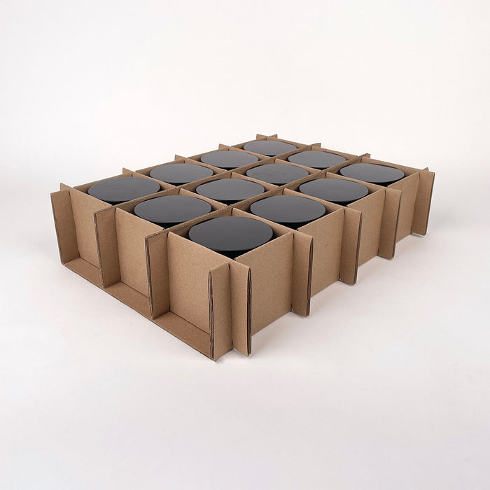 CandleScience Bubble Tumbler 12-Pack Shipping box for bulk candle shipping assembly 2