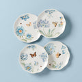 Butterfly Meadow Blue Dessert Plates, Set of 4